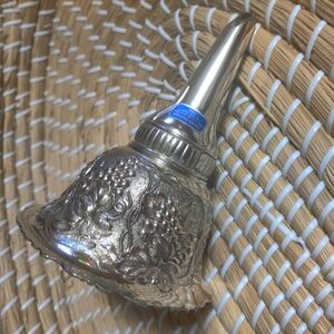 Silver non Tarnishing Floral antique or vintage  wine funnel- wine strainer